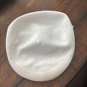 Kangol White Knitted Beanie Hat